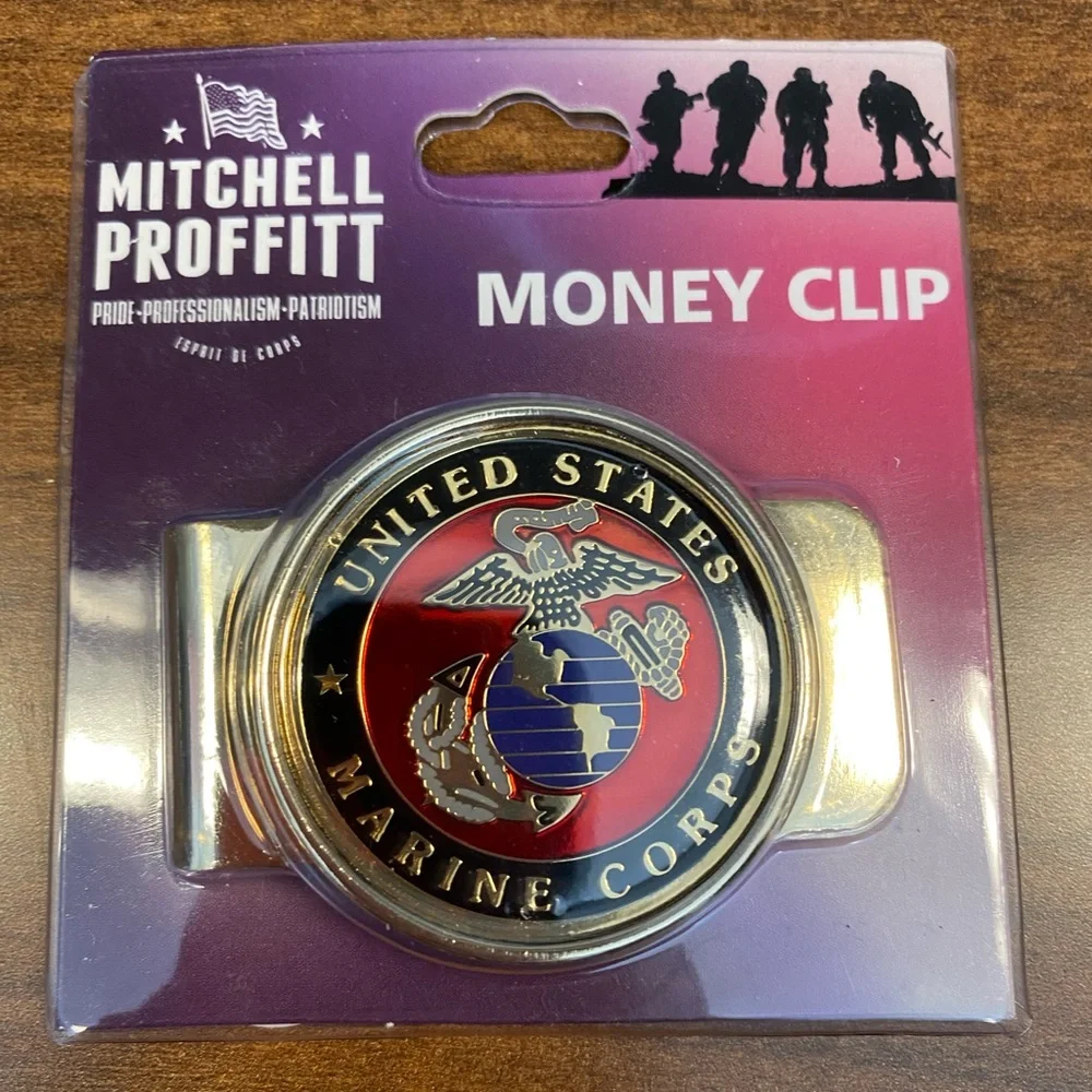 US Marine Corps Logo Money Clip Military Money Clip
